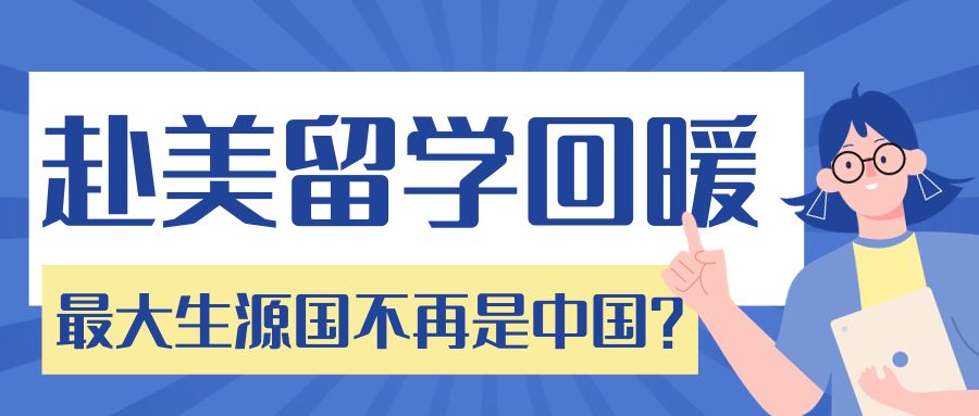 赴美留学回暖  最大生源国不再是中国?